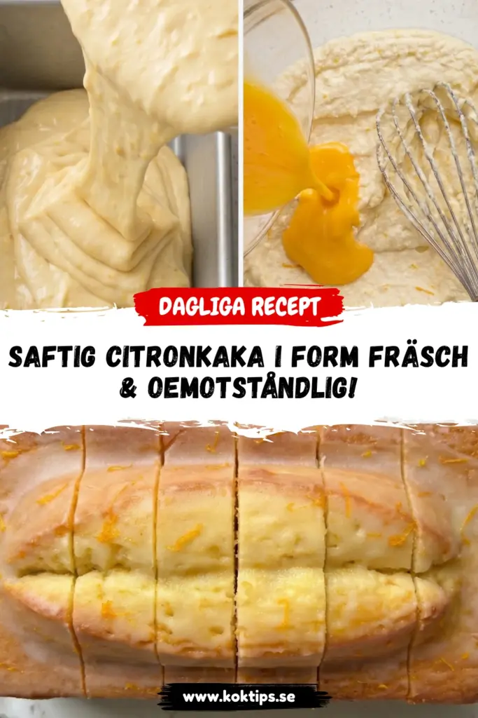 Saftig citronkaka i form: fräsch & oemotståndlig!