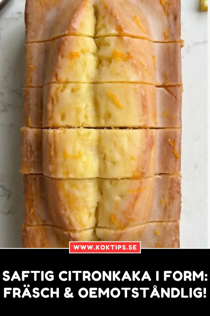 Saftig citronkaka i form: fräsch & oemotståndlig!
