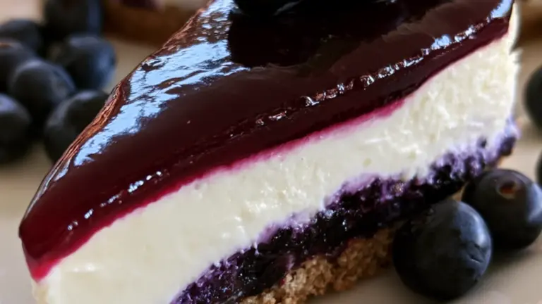 Sammetslen Blåbärs & Citroncheesecake