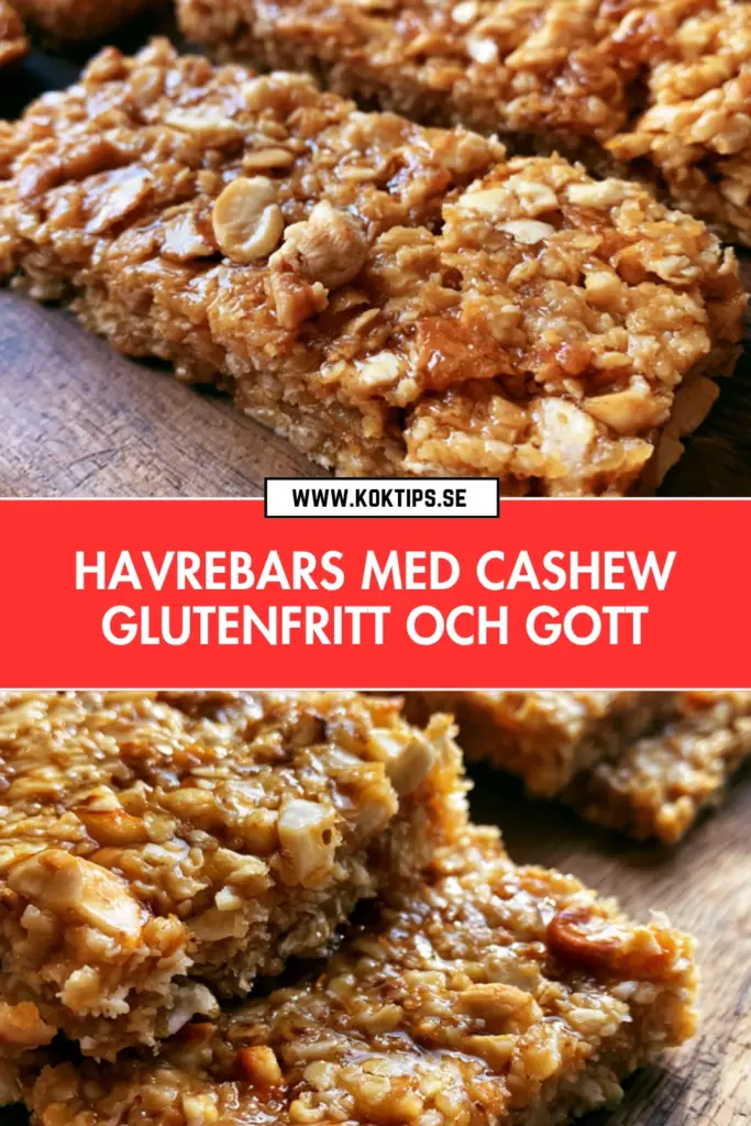 Havrebars med cashew: det godaste receptet på hemgjorda müslibar