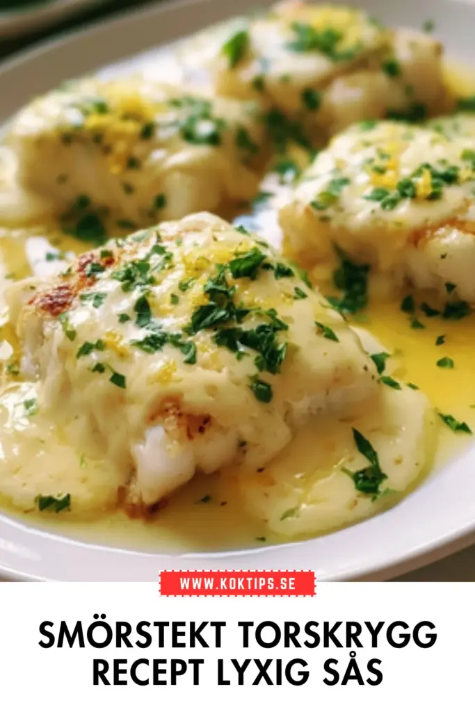Smörstekt torskrygg recept: krispig fisk med len och lyxig smörsås