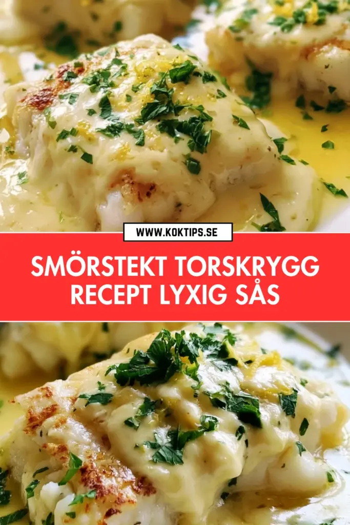 Smörstekt torskrygg recept: krispig fisk med len och lyxig smörsås