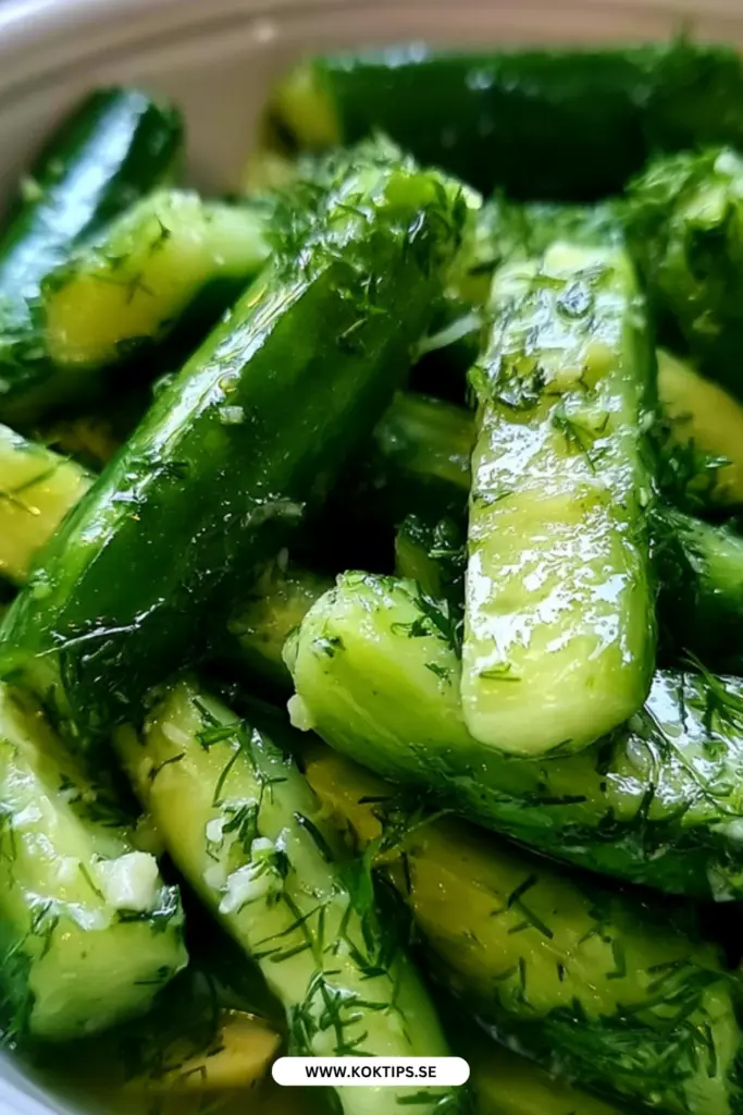 Snabbpressad gurksallad på 10 minuter: fräsch, krispig och fullsmakad