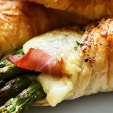 Sparrispaket smördeg recept lufttorkad skinka