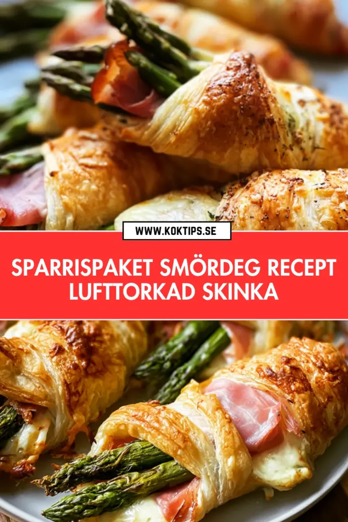 Gyllene sparrispaket smördeg: snabb och klassisk förrätt till fest