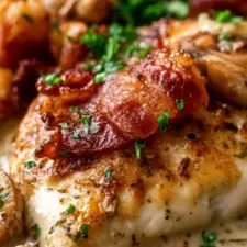 Svampsås recept baconkyckling hemgjord