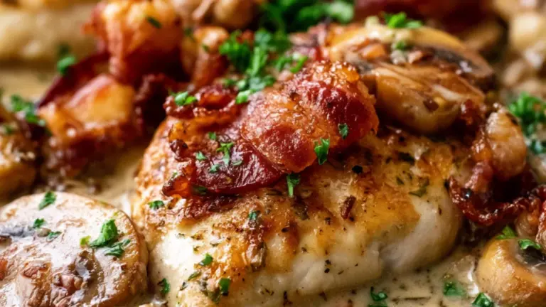 Svampsås med baconkyckling: det bästa hemlagade receptet du kommer göra i år