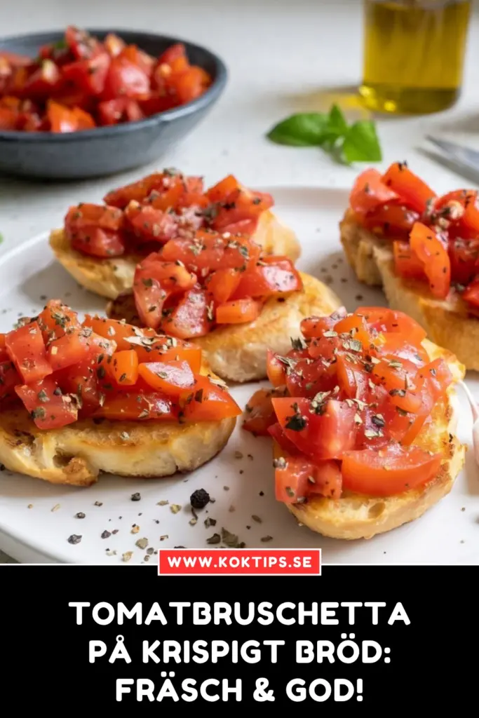 Tomatbruschetta på krispigt bröd: fräsch & god!