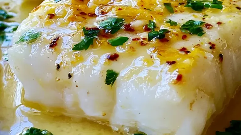 Torsk i Citron- och Vitlökssmör Enkelt Recept