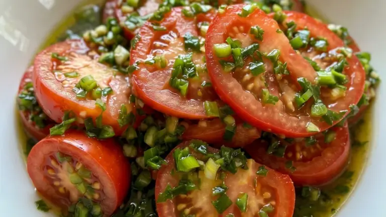 Världens godaste tomatsallad med enkla råvaror