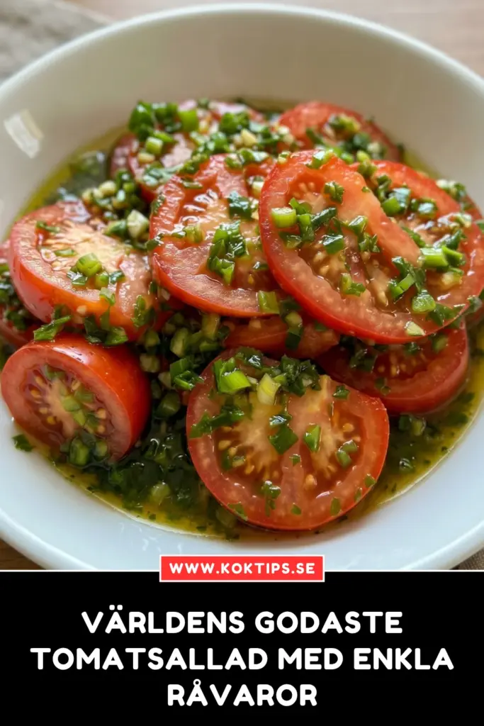 Världens godaste tomatsallad med enkla råvaror