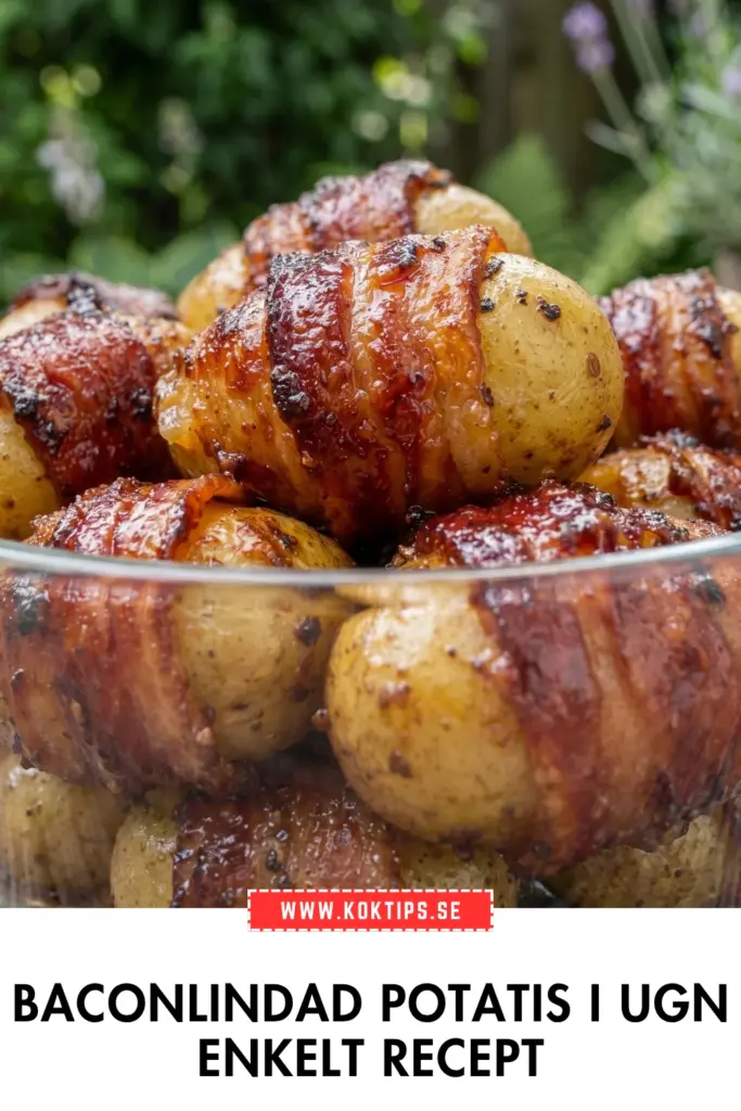 Baconlindad potatis i ugn: hemlagat recept som hela familjen älskar