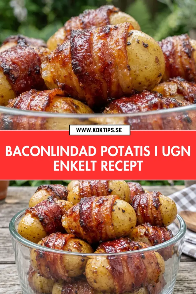 Baconlindad potatis i ugn: hemlagat recept som hela familjen älskar