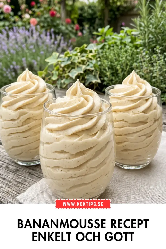 Krämig bananmousse hemma: det enklaste receptet du hittar
