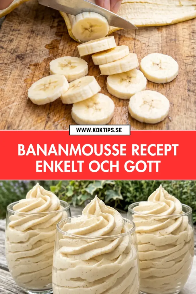 Krämig bananmousse hemma: det enklaste receptet du hittar