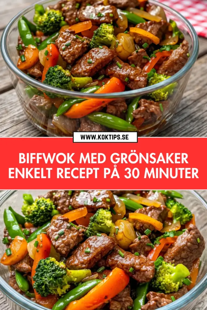 Biffwok med grönsaker: enkelt recept klart på 30 minuter