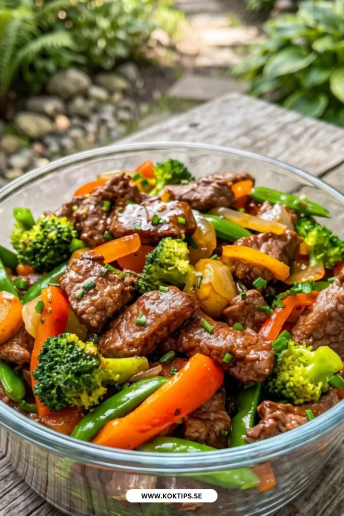Biffwok med grönsaker: enkelt recept klart på 30 minuter