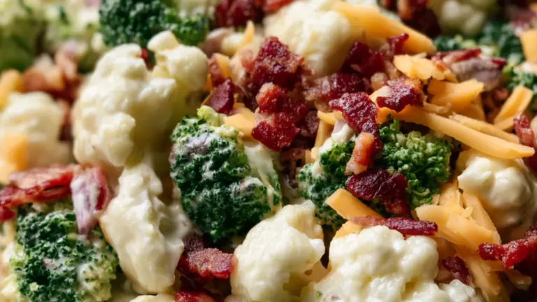 Lättgjord broccoli blomkålssallad: det godaste receptet du kommer laga i år
