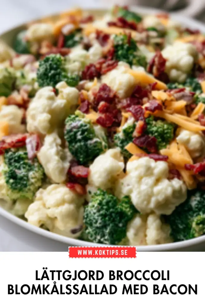 Lättgjord broccoli blomkålssallad: det godaste receptet du kommer laga i år