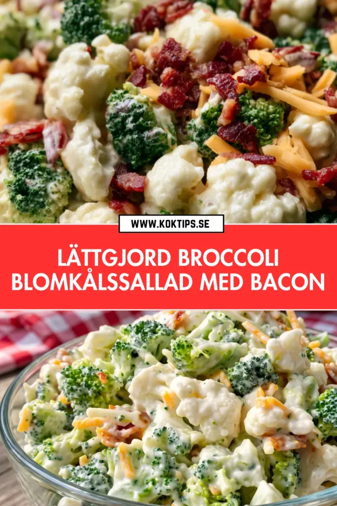Lättgjord broccoli blomkålssallad: det godaste receptet du kommer laga i år
