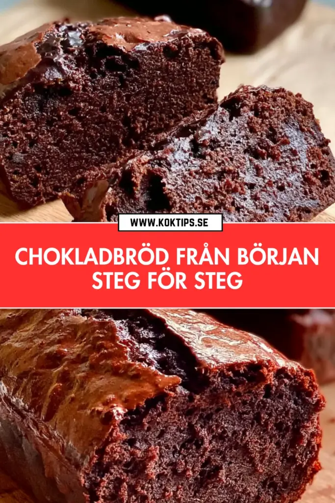 Chokladbröd som alltid lyckas: enkelt hemlagat recept med djup smak