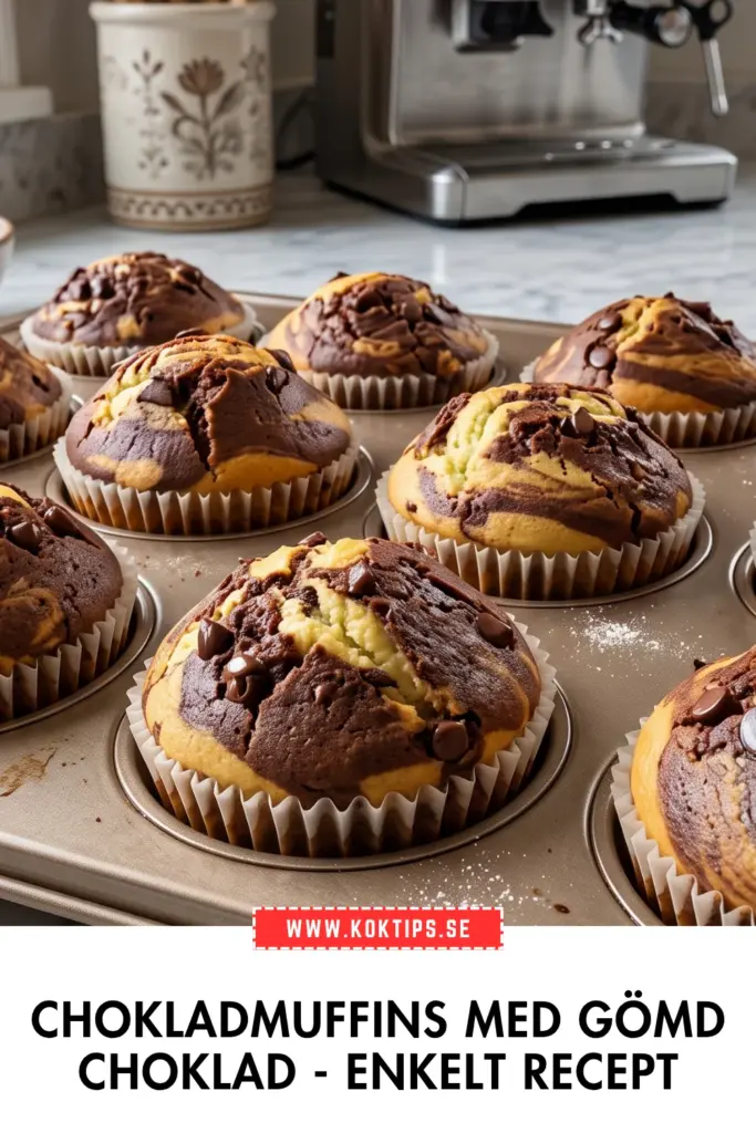 Chokladmuffins med gömd choklad: det enklaste receptet du kommer att baka