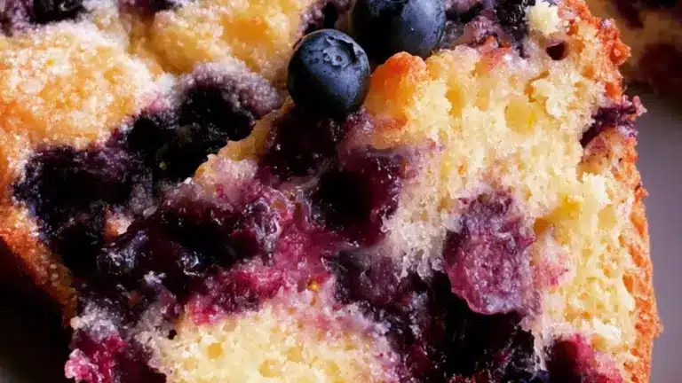 Citron- och blåbärskaka recept enkel hemgjord