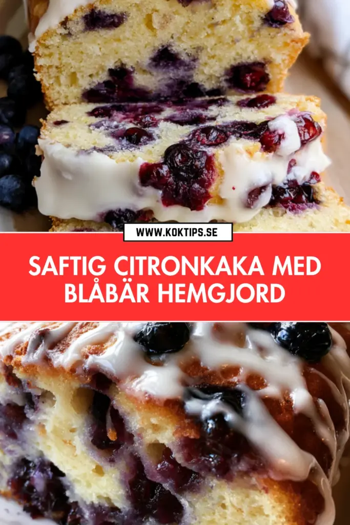 Hemlagad citronkaka med blåbär: så bakar du den perfekta saftiga kakan