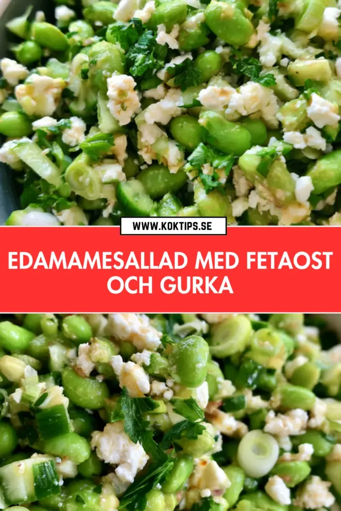Enkel edamamesallad med fetaost och gurka: fräsch och mättande på 10 minuter