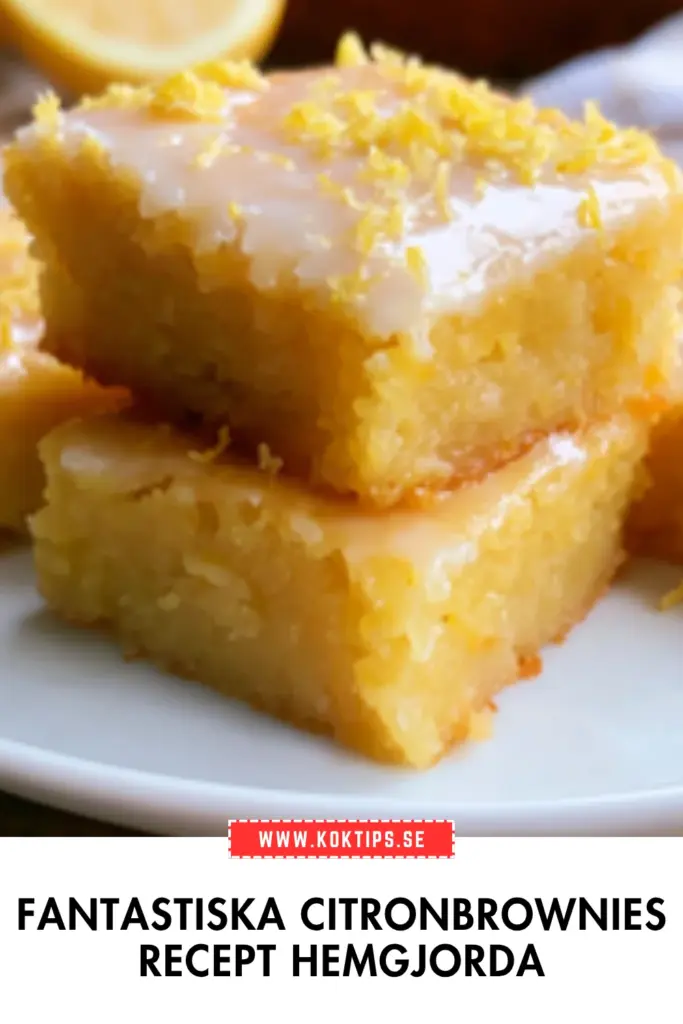 Citronbrownies hemma: det bästa receptet du någonsin kommer att baka