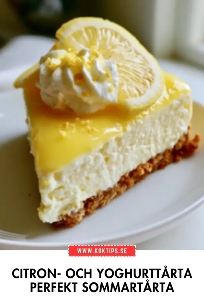 Citron- och yoghurttårta Perfekt sommartårta