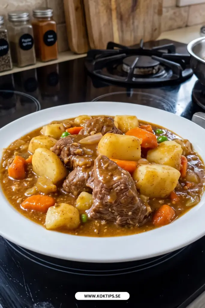 Enkel och Mättande Högrevsgryta: Gammaldags Recept med Djup Smak