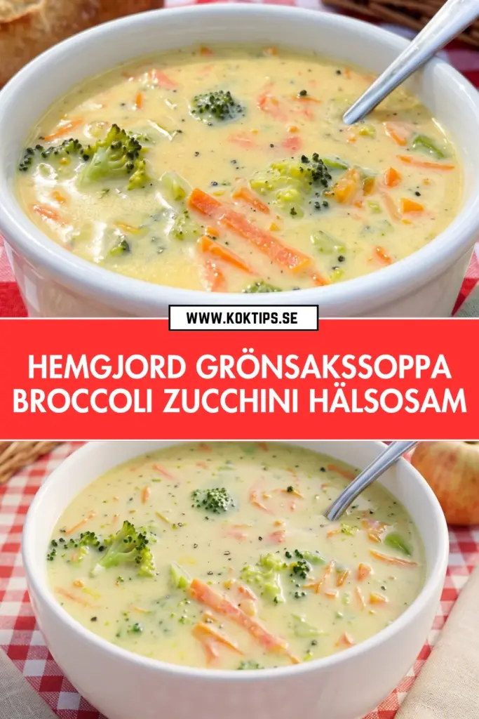 Hemgjord grönsakssoppa med broccoli och zucchini: det godaste receptet för hela familjen