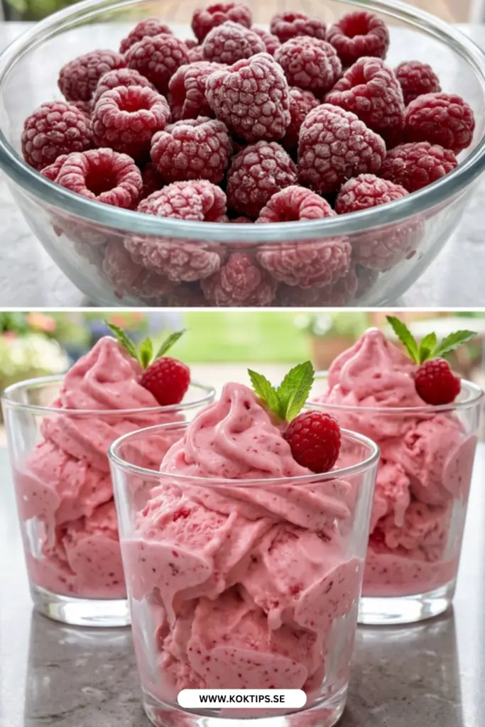 Hallonglass recept med bara 3 ingredienser: enkel hemgjord sommarnjutning