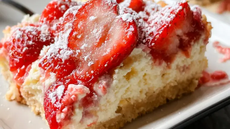 Enkel jordgubbscheesecake i ugn: krämig, klassisk och alltid uppskattad