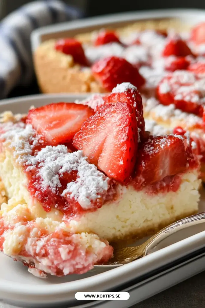 Enkel jordgubbscheesecake i ugn: krämig, klassisk och alltid uppskattad