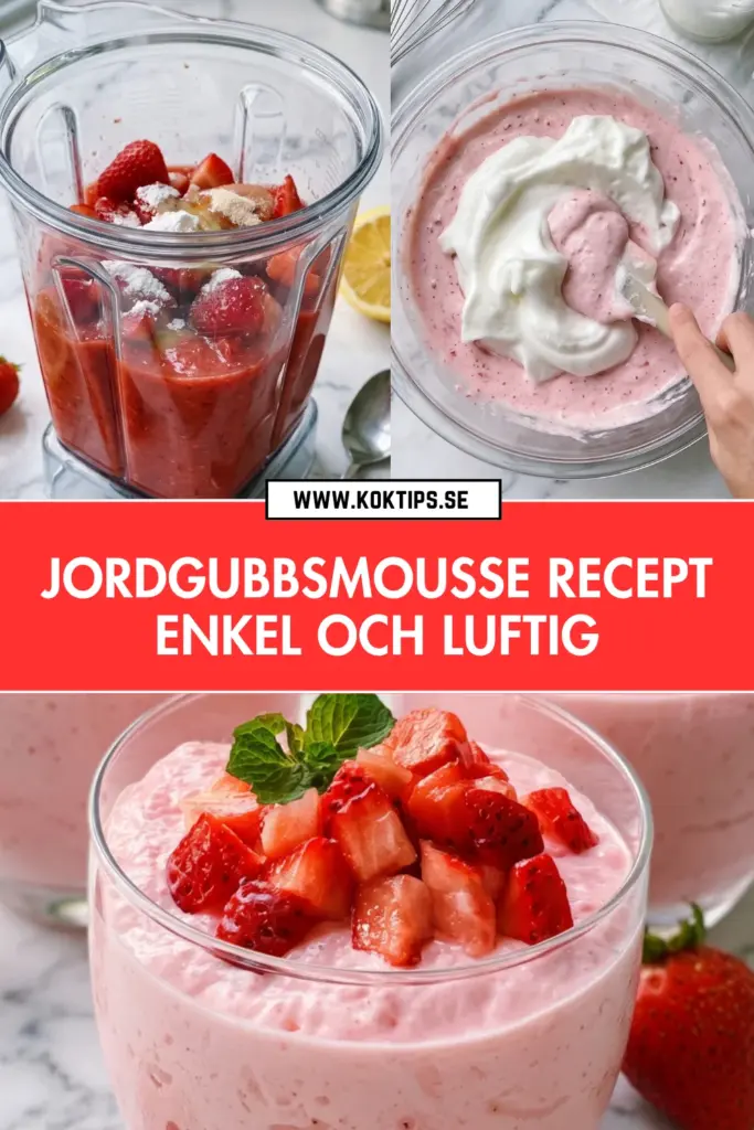 Jordgubbsmousse: det enklaste och luftigaste receptet du någonsin testat