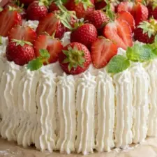 Jordgubbstårta med lemoncurd recept