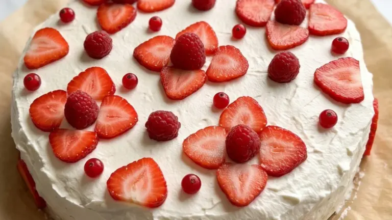 Klassisk jordgubbstårta: krämig, frisk och full av sommarsmaker