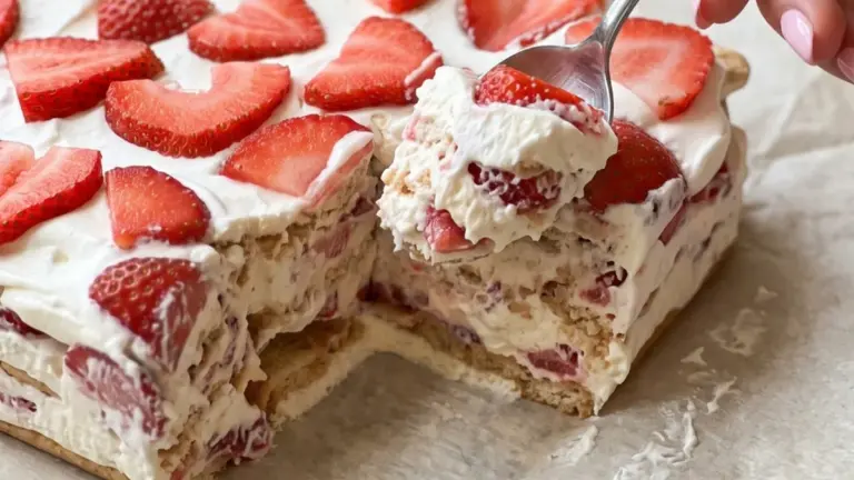 Jordgubbstårta utan ugn med grekisk yoghurt: det bästa hemlagade sommarreceptet