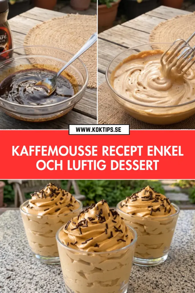 Kaffemousse: det enklaste och luftigaste receptet du någonsin ska prova