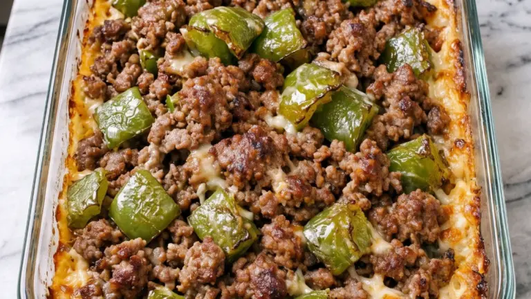 Köttfärsgratäng med paprika och ost: en klassisk rätt som hela familjen älskar