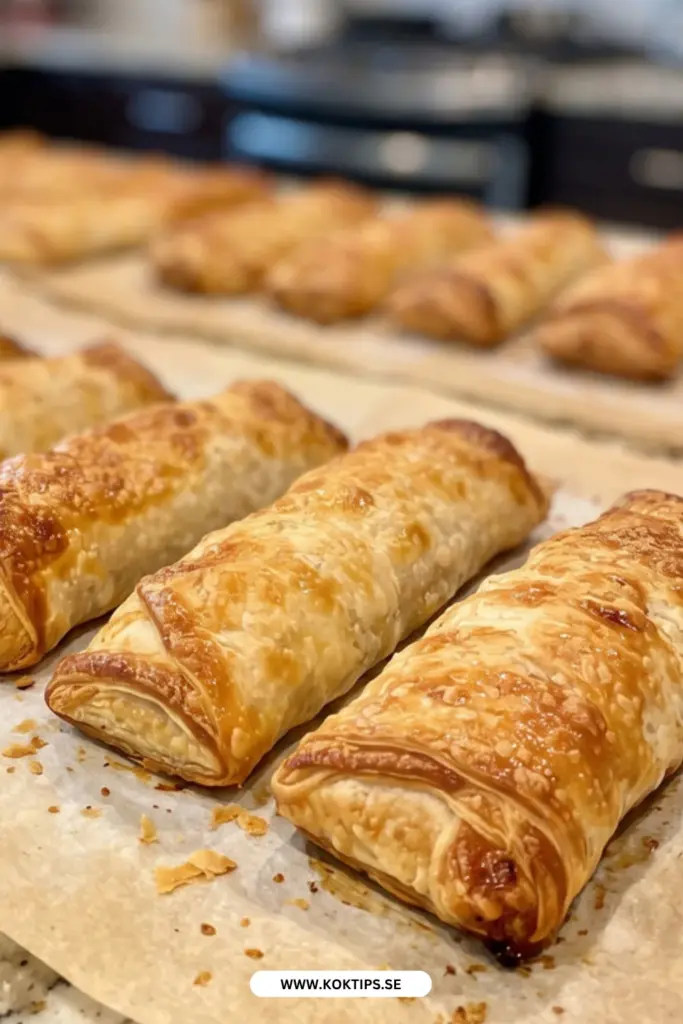 Krispiga och saftiga köttfärsrullar i smördeg: enkelt hemlagat recept steg för steg