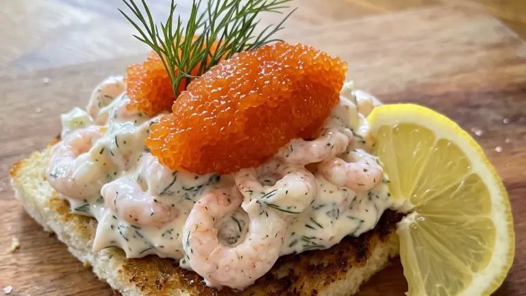 Enkel och klassisk Toast Skagen: det bästa hemlagade receptet med räkor