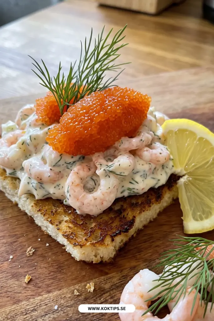 Enkel och klassisk Toast Skagen: det bästa hemlagade receptet med räkor