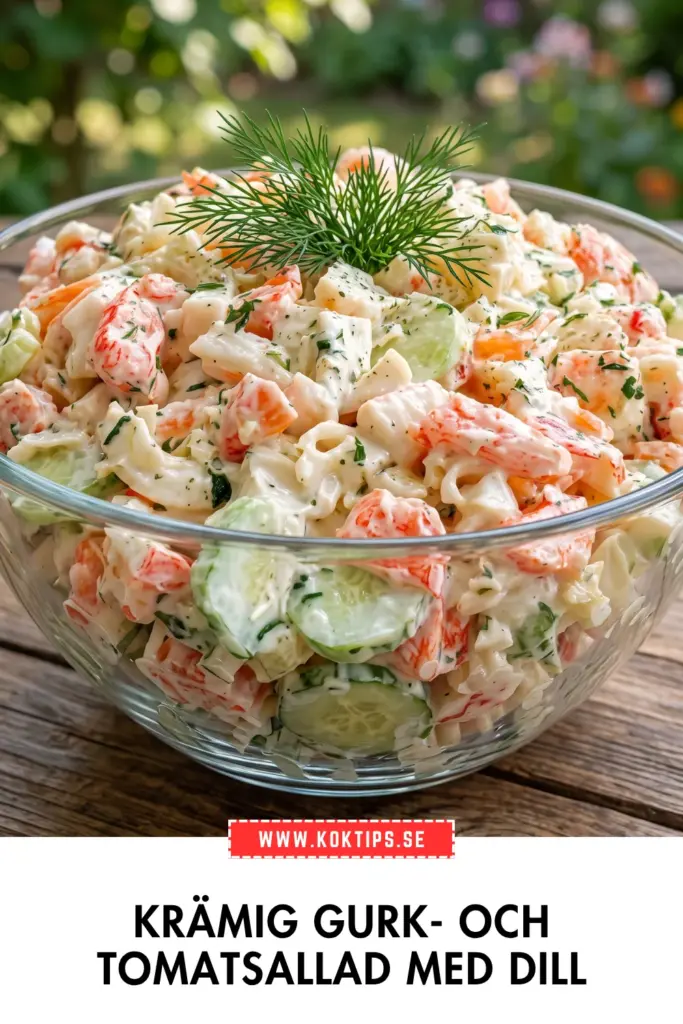 Enkel och fräsch krämig gurk