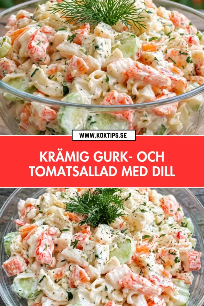 Enkel och fräsch krämig gurk