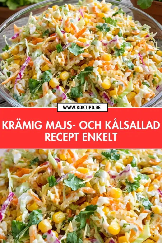 Krämig majssallad som alltid imponerar: snabbt och enkelt hemlagat recept