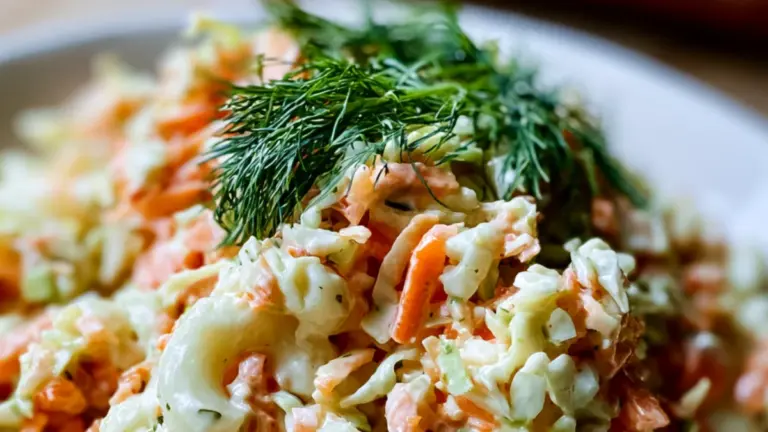 Krämig makaronisallad med dill och coleslaw: det godaste receptet du testar i sommar