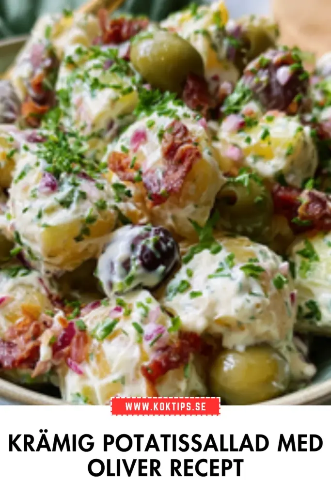 Krämig potatissallad med oliver: klassiskt recept med stor smak